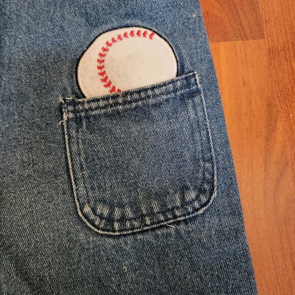 J.KHAKI KIDS VINTAGE JEAN BASEBALL OVERALLS SIZE 2T - Picture 5 of 8